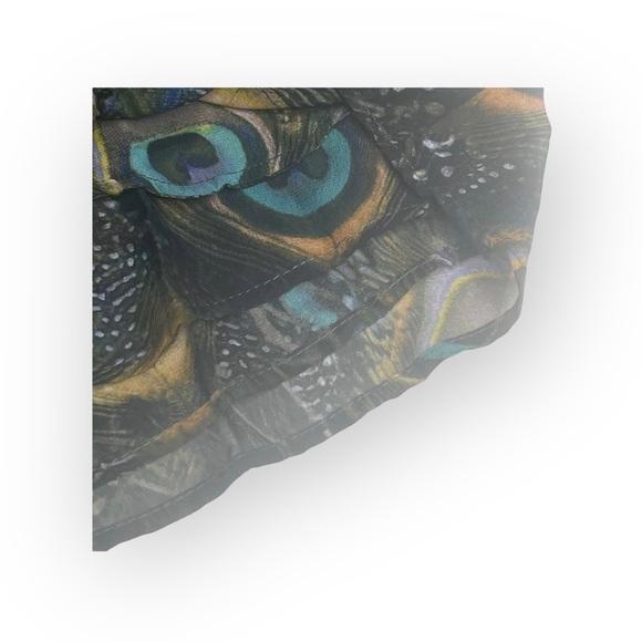 new Show Me Your Mumu ❤︎ Feather Sawyer Shorts ❤︎ Peacock Print Chiffon ❤︎ SMYM - Picture 11 of 17